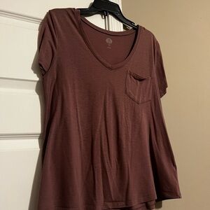 Women's V-Neck Lavender Top